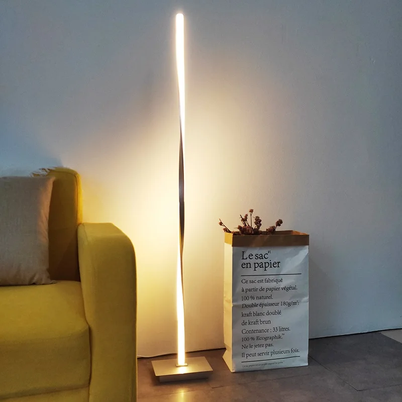Скандинавский дизайн СВЕТОДИОДНЫЙ торшер современный стоящий светильник vloerlamp Торшеры для гостиной торшеры SQW92S6ZA - Цвет абажура: Dimmable colour