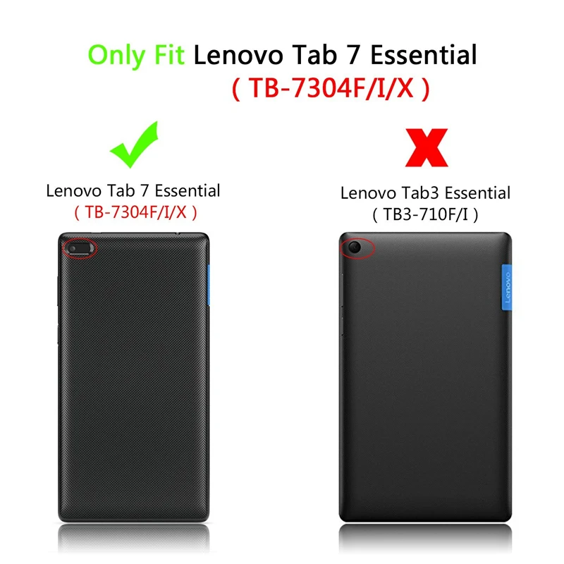 US $798.00 CucKooDo 200Pcslot Slim Fit Smart Rubber Case Cover with Auto WakeSleep for Lenovo Tab 7 Essential 7TB7304F Tablet