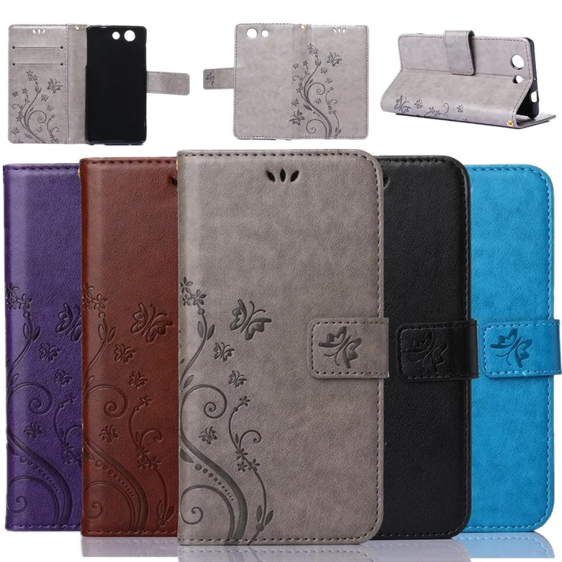 

Luxury Retro Flip Case For Sony Xperia Z3 mini Leather + Soft Silicon Wallet Cover For Sony D5803 D5833 Case phone