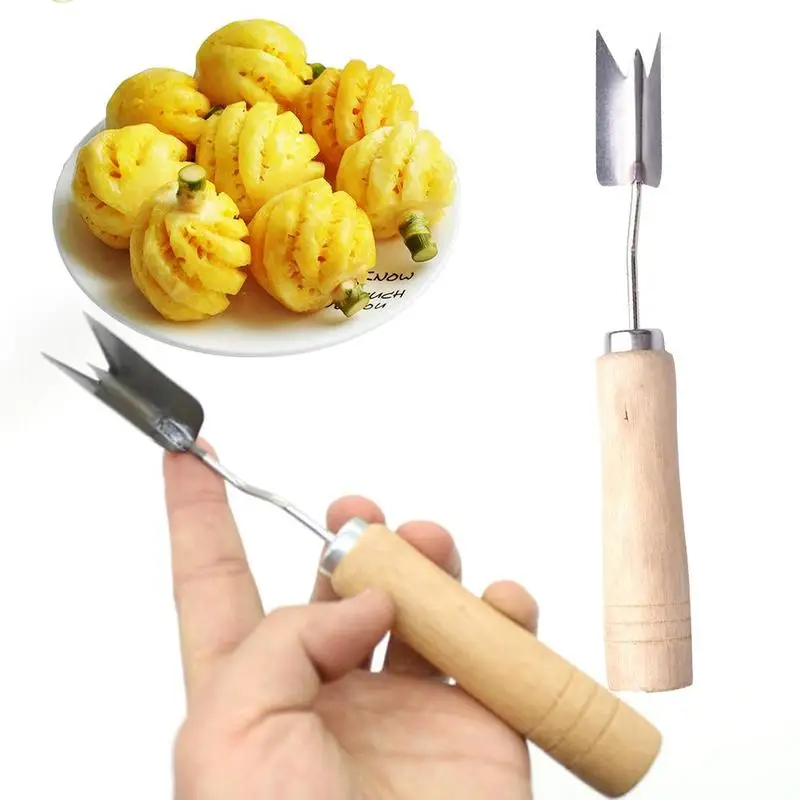 

Creative Pineapple Slicer Stainless Steel Pineapple Eye Peeler Pineapple Seed Remover Knife Fruit & Vegetable Tools
