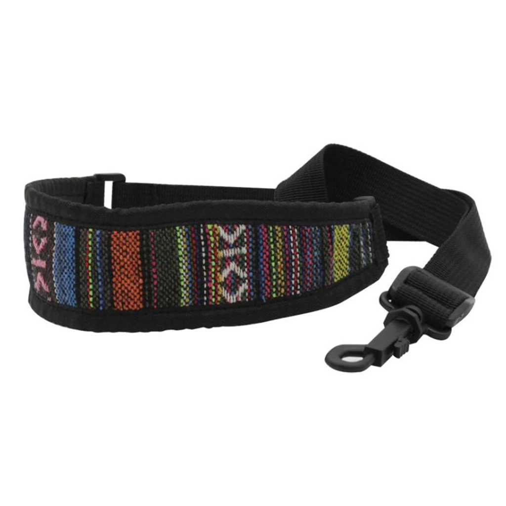 1Pc Saxophone Neck Strap Sax Shoulder Belt Sling Hook for Alto Tenor Sax Wood Wind Accessories Random Color 42-56cm