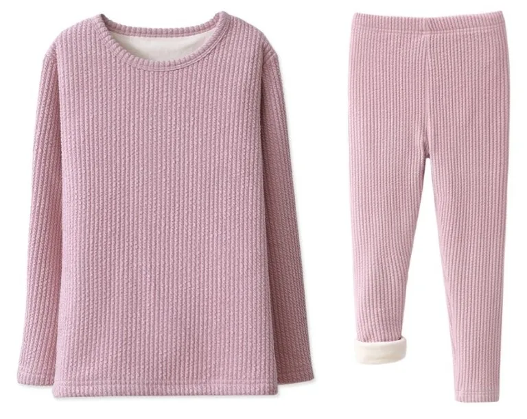 

Children's sweaters in autumn and winter plus velvet thickening boys and girls base set to keep warm clothes baby bottoming shir