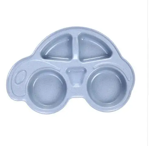Детская безопасная силиконовая обеденная тарелка без BPA, однотонные детские блюда, присоска для малышей, обучающая посуда, милая детская миска для питомца - Цвет: Черный