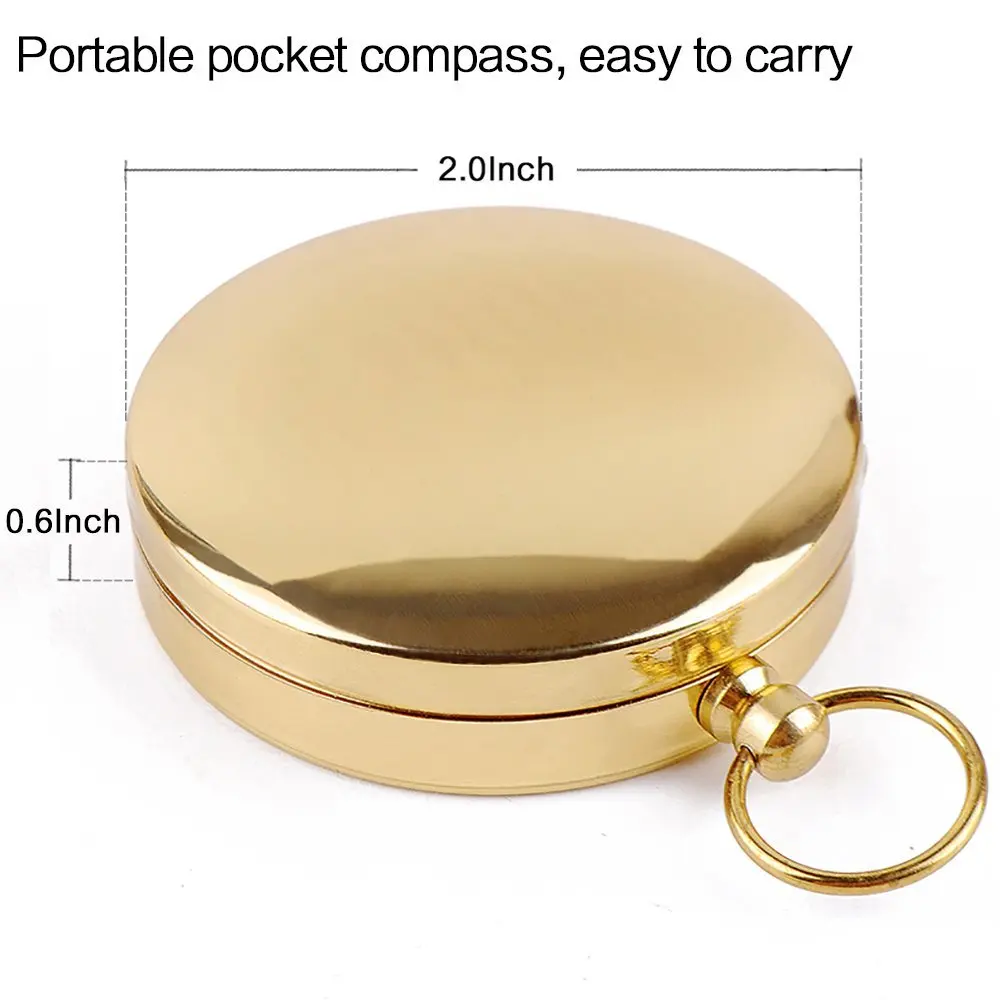 Forest Survival Outdoor Portable Pocket Watch Style Mini Compass Camp Equipment Survive outdoor Keychain Multi tools (9)