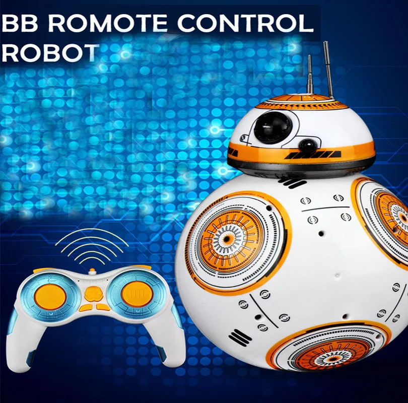 BB-8 Ball Star Wars RC Action Figure BB 8 Droid Robot 2.4 G Remote Control Intelligent Robot BB-8 Model Kid Toy Gift FSWB