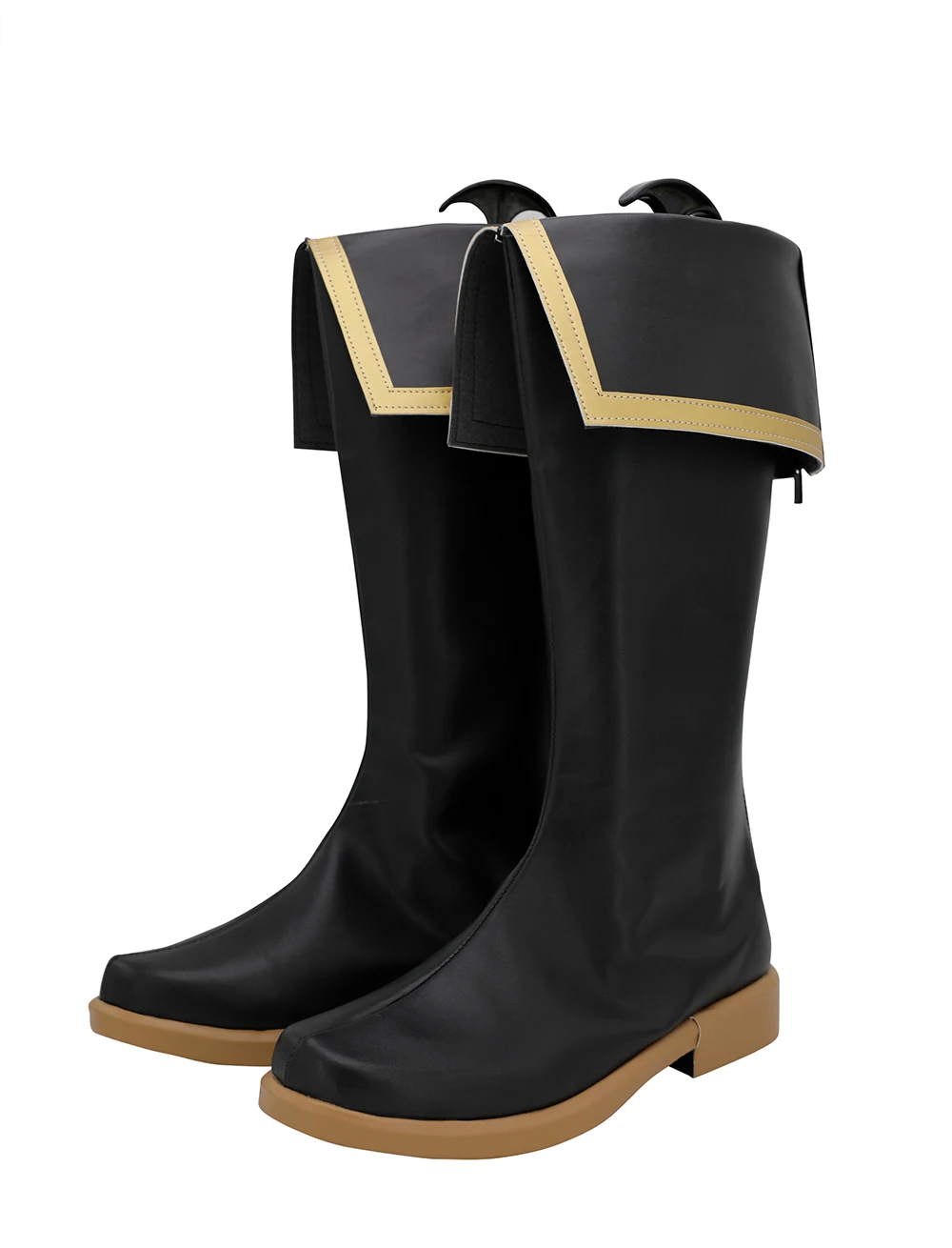 Black Clover: Quartet Knights Yuno Cosplay Boots Black Shoes Custom Made Any Size