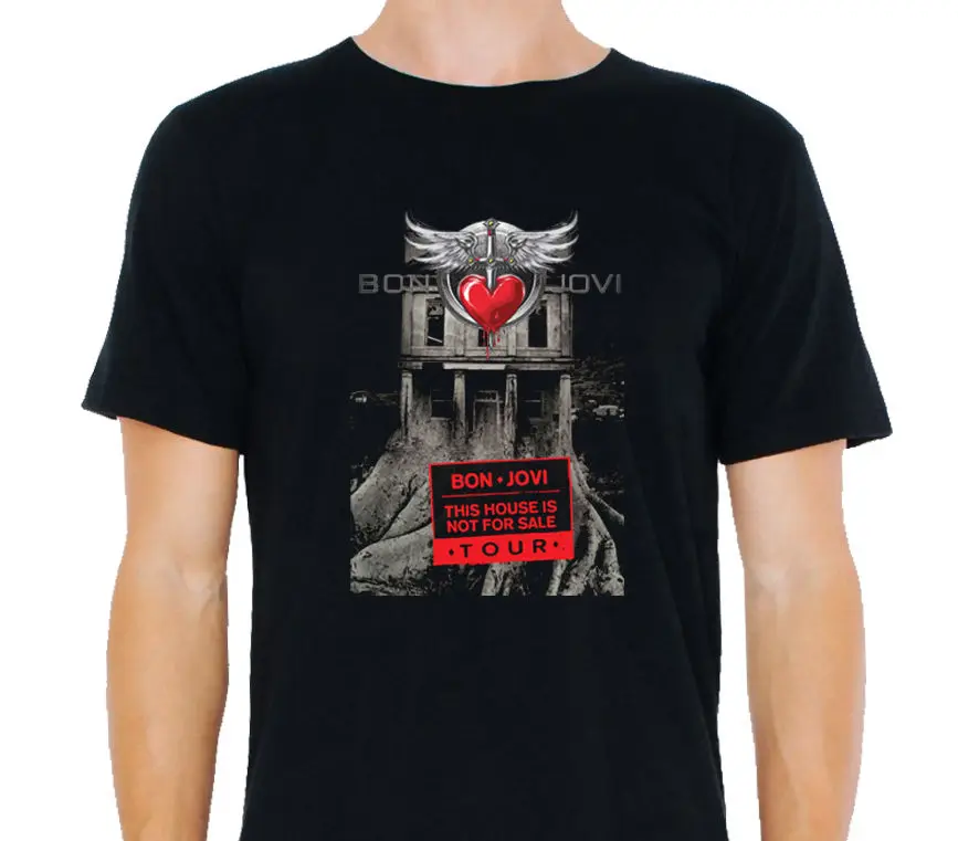 

BON JOVI This House is Not For Sale Tour 2017 Men's T-Shirt Size: S-to-XXXL