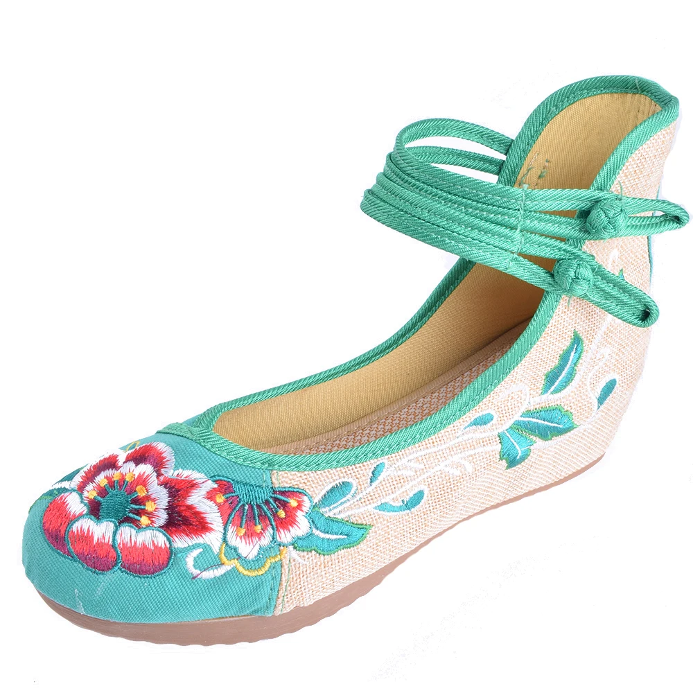 

31 Styles Women Pump Shoes New Old Beijing Embroidery Shoes Fashion Female Embroidered Floral Canvas Soft Dance Shoes Size 35-40