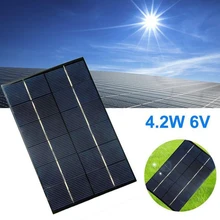 

4.2W 6V Portable Solar Panel Cell USB Output Charger with Regulator For Phone Outdoor Powerbank DIY Module Board
