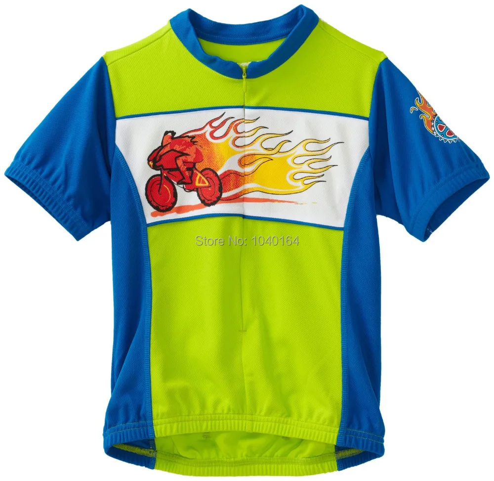 Boys And Girls Bike Cycling Jersey Bicycle Shirts Quick Dry Wear Short