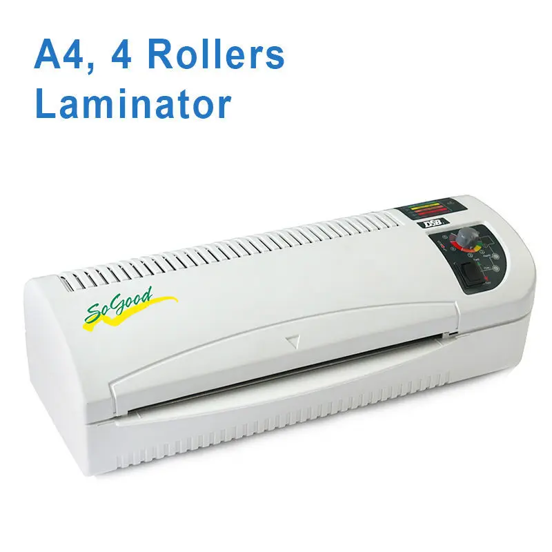 Dsb Hot And Cold Laminator, Sogood230s, A4, 4 Rollers System, 75mic 250mic, 6 Minutes Warmup