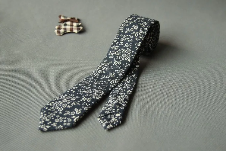 Mantieqingway цветочный галстук в точку для мужчин и женщин хлопок Винтаж Узкие галстуки Gravat Галстуки для Костюмы Галстуки фирменный галстук для