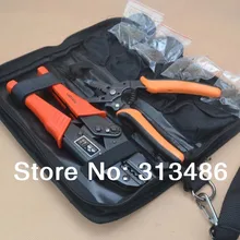 Мини Комбинированные Инструменты Наборы обжимных инструментов 1 Обжимные Плоскогубцы+ 1 инструмент для зачистки проводов+ 4 обжимные штампы