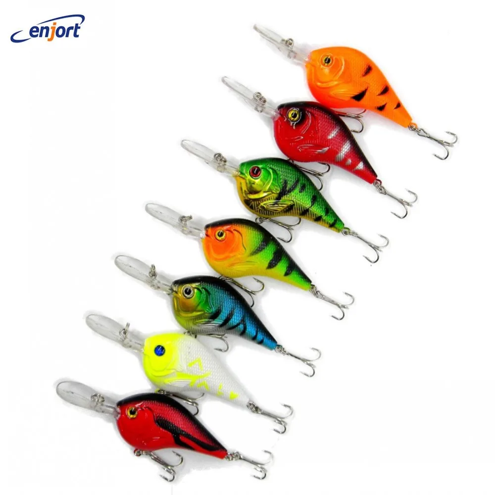 50pcs 11.2g 9.5cm Fishing lure Crank bait 7 colors hard trout lure Hook fishing tackle wholesale