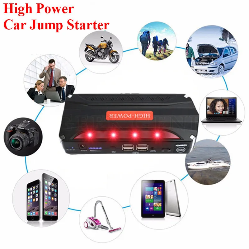 Starting Device Car Jump Satrter 12V 600A Pack Portable Power Bank Car Charger for Car Battery Booster Buster Petrol Diesel Mini Starting Device Car Jump Satrter 12V 600A Pack Portable Power Bank Car Charger for Car Battery Booster Buster Petrol Diesel Mini