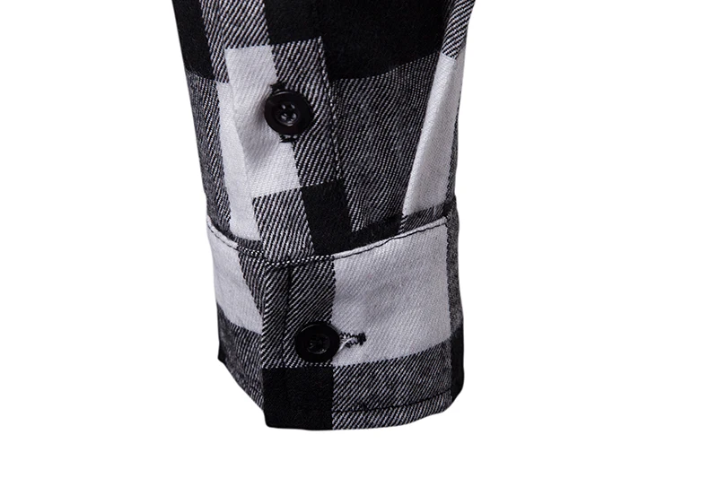 HuLooXuJi мужские рубашки в клетку 2019 Демисезонный Новая мода с длинным рукавом рубашка с капюшоном Повседневное плюс Размеры хлопковые