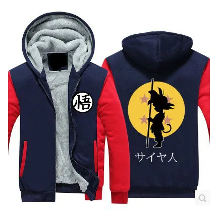 Dropshiping зима Куртки и Пальто для будущих мам Dragon Ball Z Толстовка Аниме Сон Гоку с