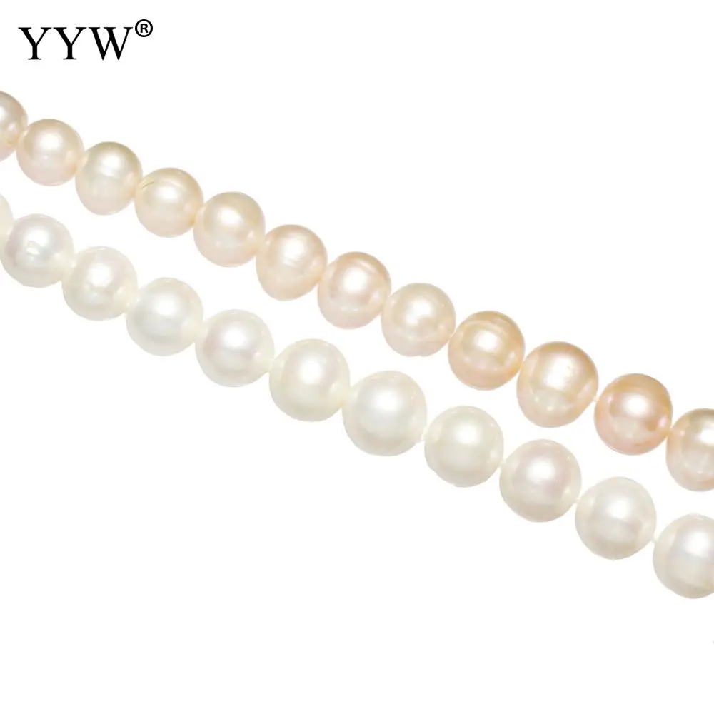 

Cultured Round Freshwater Pearl Beads natural 12-15mm Approx 0.8mm Sold By Strand