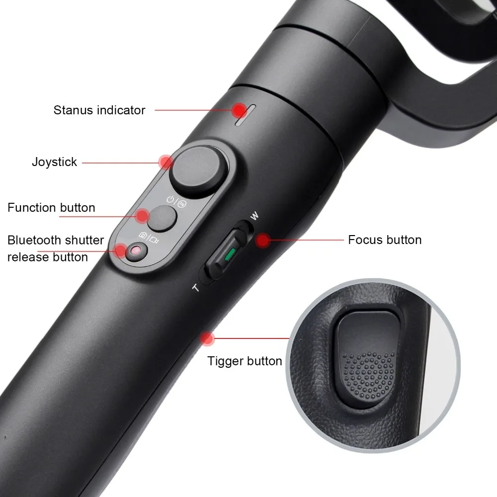 Feiyutech Feiyu Vimble 2 телефон Gimbal ручной 3 осевой стабилизатор выдвижной держатель для