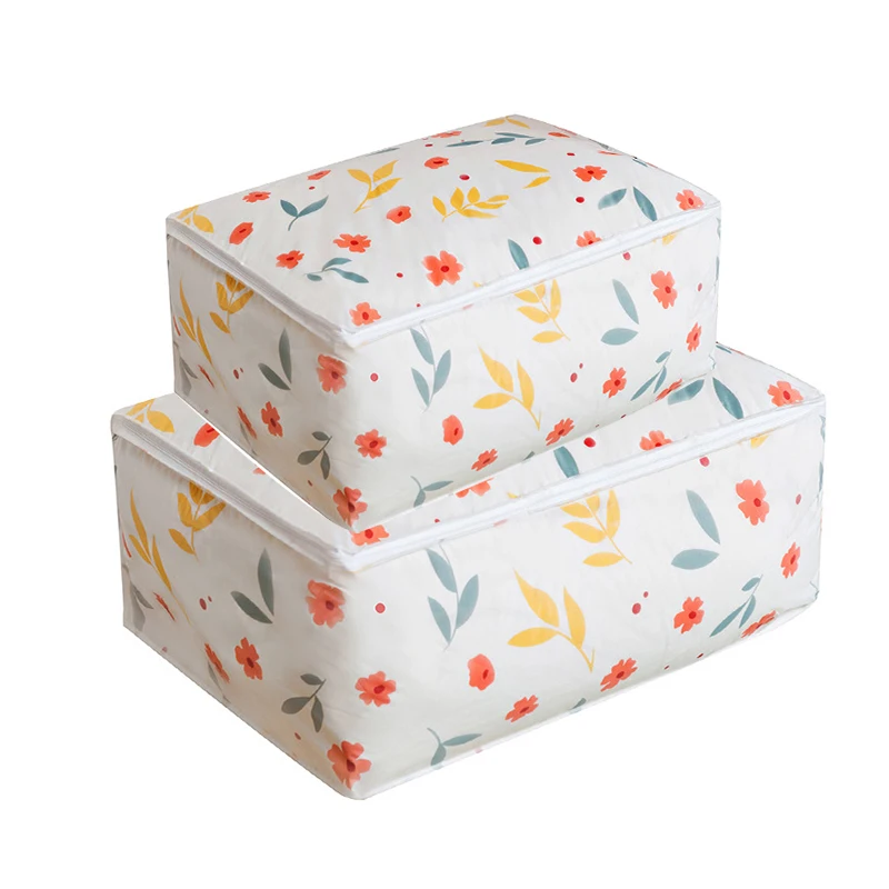 

Plastic Clothes Bag Set For Travel Storage Closet Quilt Pillow Organizer Case Luggage Sorting Bag With Zipper Blanket Container