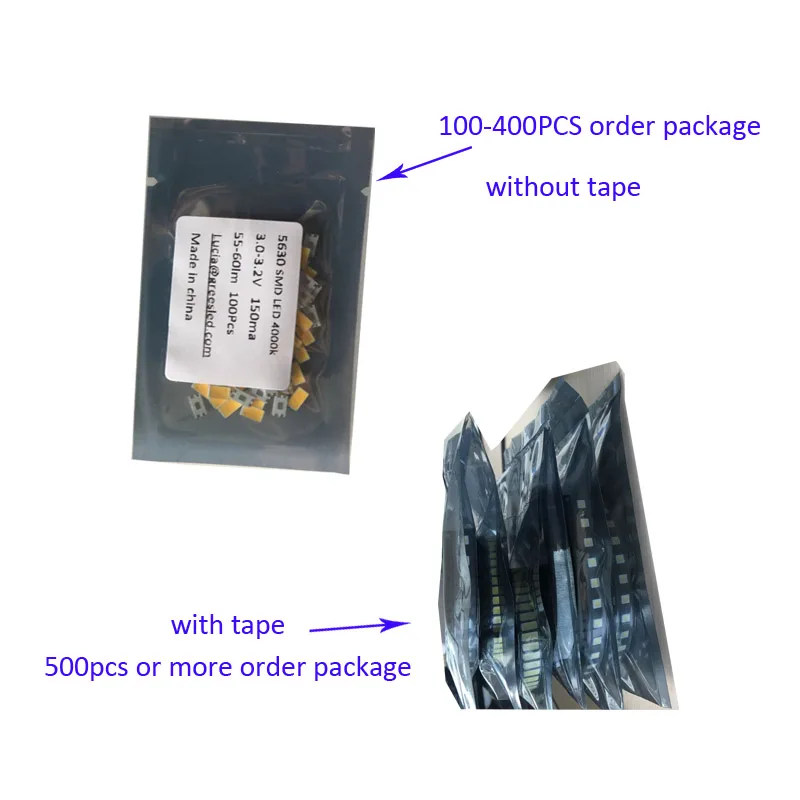 6 в 150 мА 5000K 95-100lm светодиодный чип 2835 100 шт через регизер воздушная почта