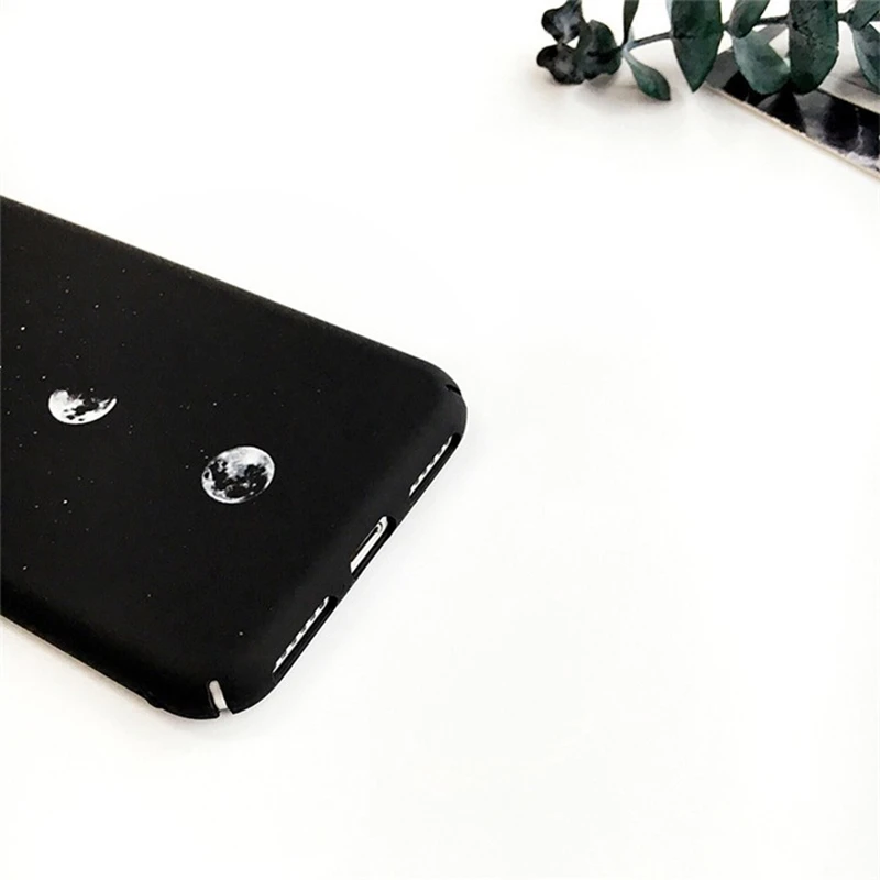 Aoweziic New For iPhone 6S Case Luxury Star Space Moon Eclipse Style Hard Back Cover For Coque Cases 7 Plus 6 Plus Cover 8Plus