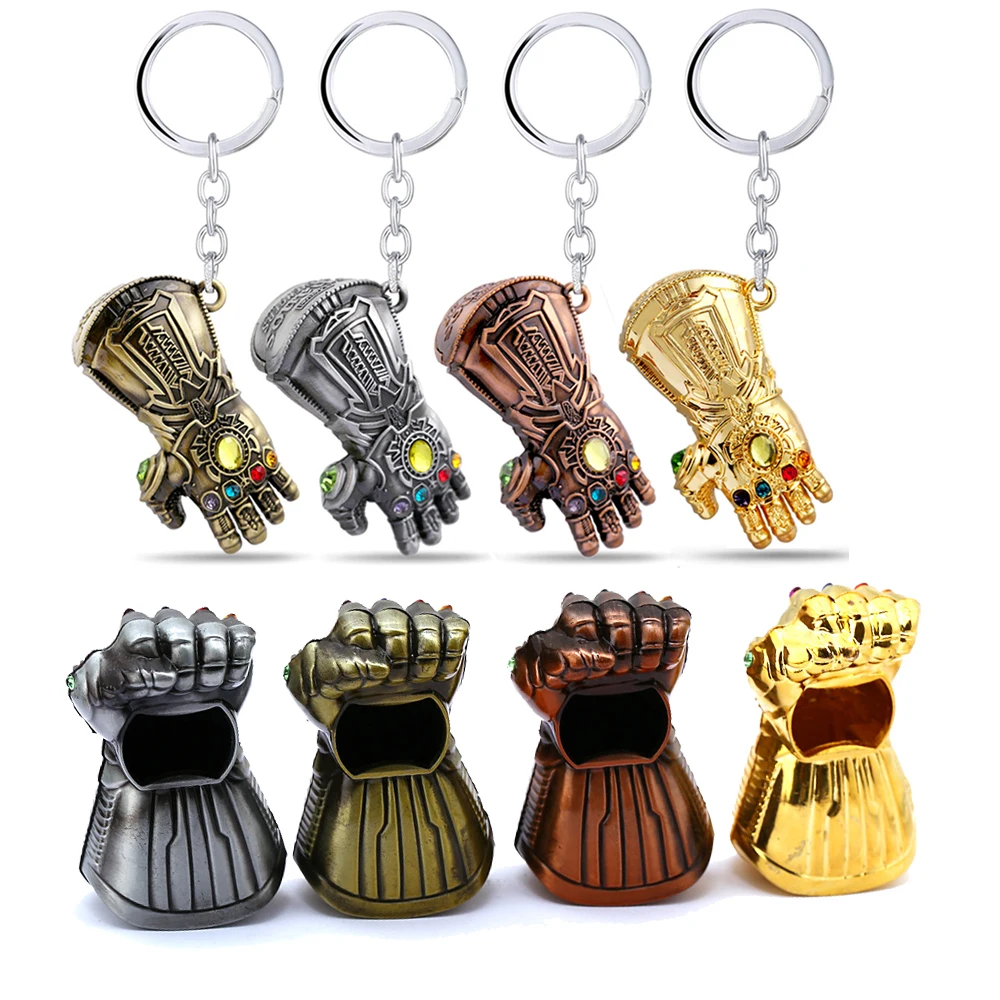 

Thanos Gauntlet Glove Beer Bottle Opener Movie Avengers Endgame Remover Tool for Bar Infinity Gauntlet Keychain Men Jewelry New