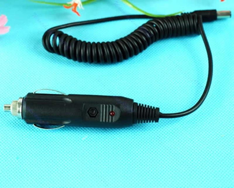 Черный автомобильный Автомобильный зарядное устройство DC 12V 5,5X2,1mm шнур адаптера питания