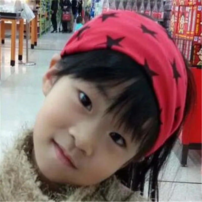 New Winter Warm Boys Girls Collar Baby Scarf Children Stars O Ring Neck Scarves