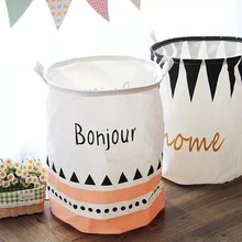 Складные ведерки из хлопка и льна, корзина для белья, органайзер для одежды