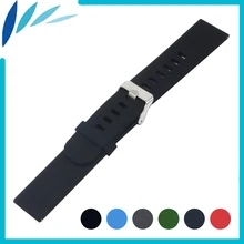 Silicone Rubber Watch Band 20mm 22mm for Pebble Time Round Steel Bradley Timepiece Quick Release Strap