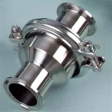 19 мм-89 мм на выбор санитарно-технический оборотный клапан Tri Зажим Тип внешний диаметр обоймы 50,5 мм Нержавеющая сталь SS304 подходит зажим