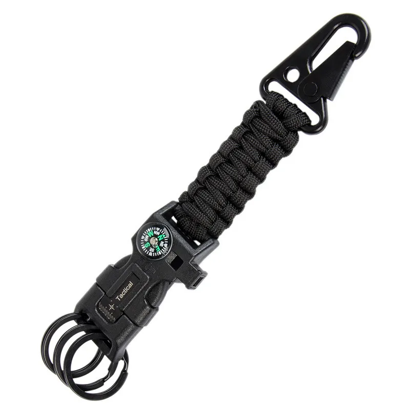Outdoor Camping Paracord Tactical Umbrella Hiking Rope Hook Olecranon Molle Hook Survival Gear EDC Military Nylon Keychain Clasp (7)