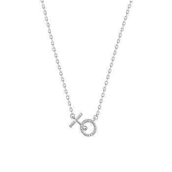 

XIA Jewelry Select colour and style S925 silver necklace Female geometry Clavicular chain Simple temperament Pendant