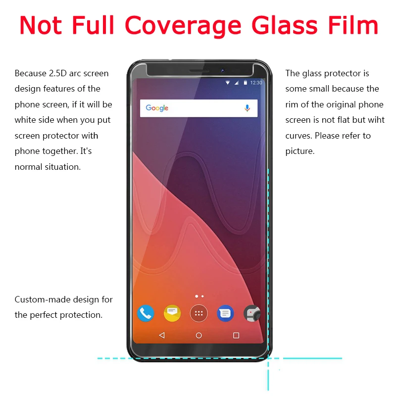 2 шт протектор экрана телефона для Wiko View 5," телефон Закаленное стекло Защитная пленка для смартфонов Защитная крышка экрана