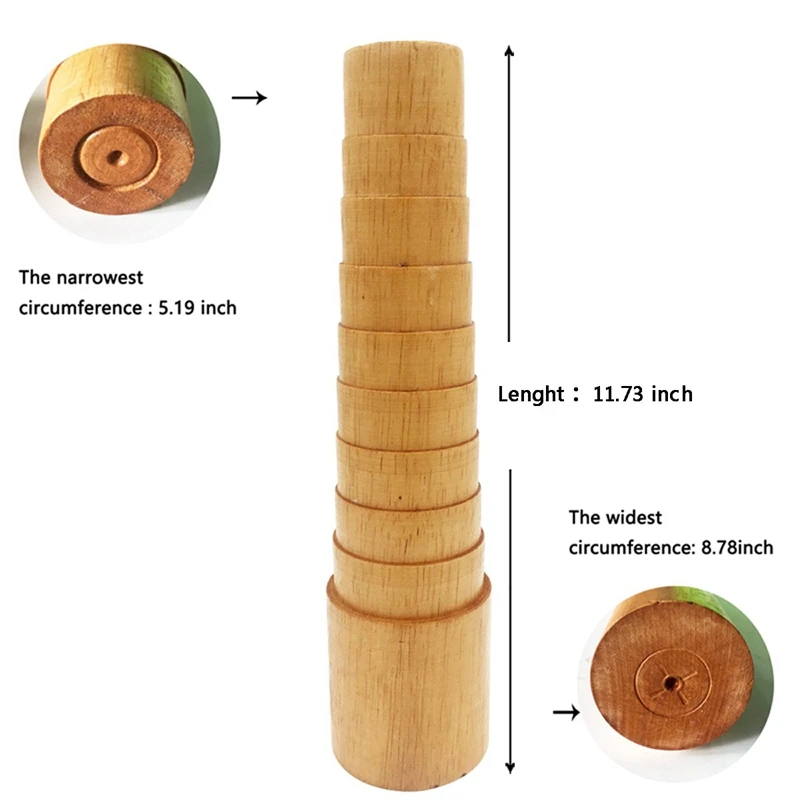 Деревянная ступенчатая оправка браслета, размерная Регулировка браслета, инструмент для обертывания проволоки, инструменты для изготовления ювелирных изделий