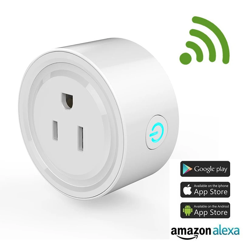

Wifi Mini Smart Socket US Plug Remote Control Amazon Alexa Power Strip Timing Switch for iOS Android Smartphone Tablet DS35