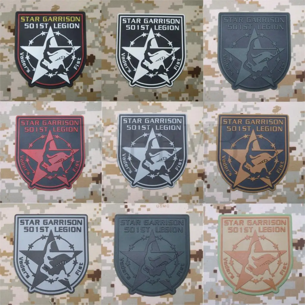 501st Легион звезда гарнизон Вейдер кулак 3D ПВХ патч|3d pvc patch|patches patchespatch 3d |