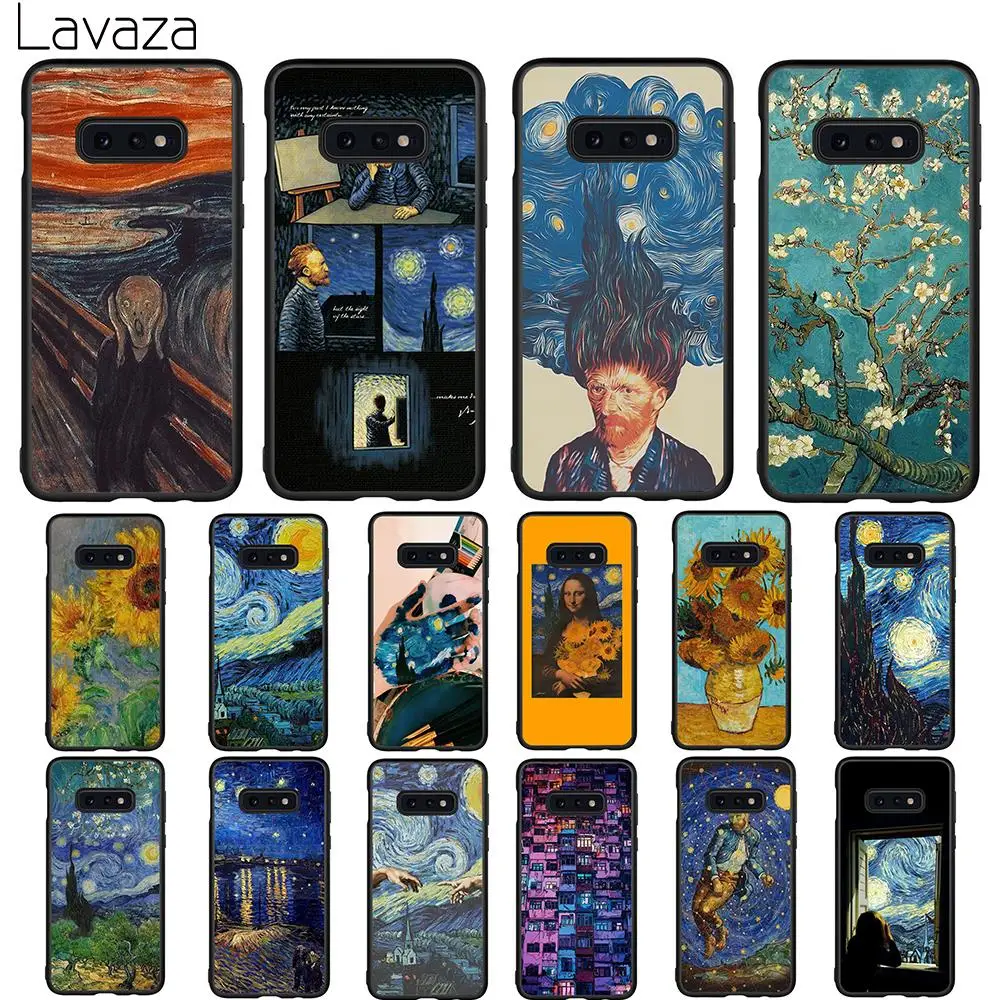 

Lavaza Van Gogh Oil Painting Soft Case for Galaxy A3 A5 2016 2017 A6 plus A7 A8 A9 J6 2018 A10 30 40 50 70