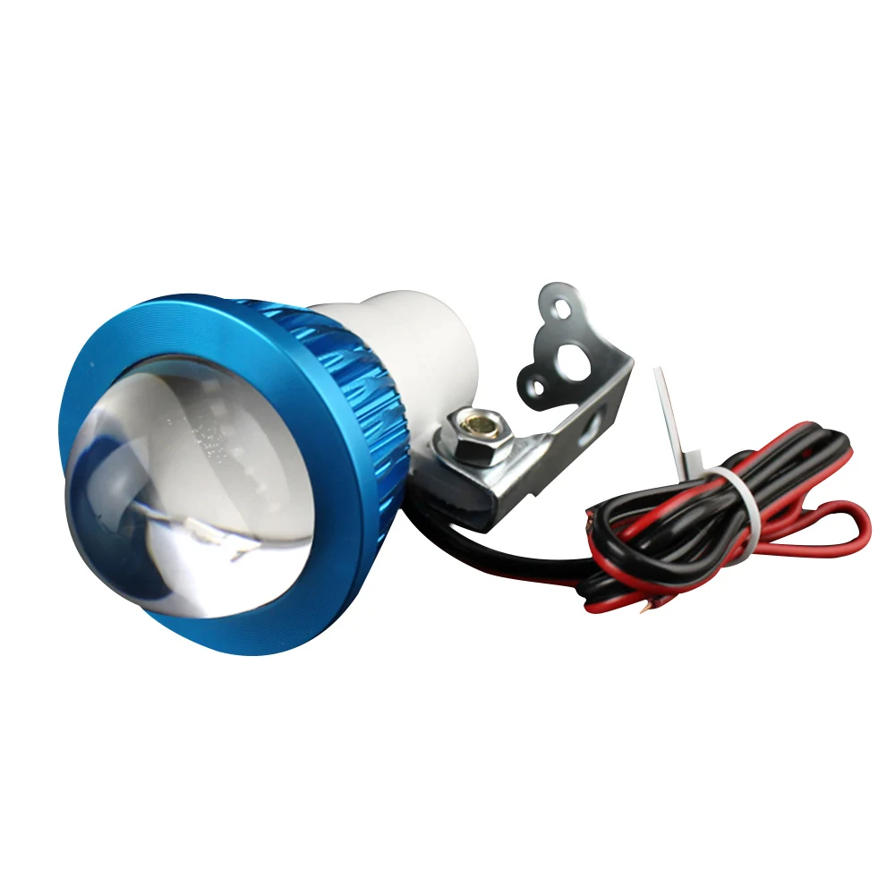 New 1 Piece Car Led Lens Fog Light Eye Refit Fish Fog Lamp Fog Lights Running Light Reverse Parking Light Lamp
