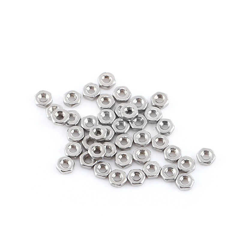 250pc/set Assortment Kit Set A2 Stainless Steel Hex Socket Screw Bolt Nut M2 Cap/Button/Flat Head Assortment Kit