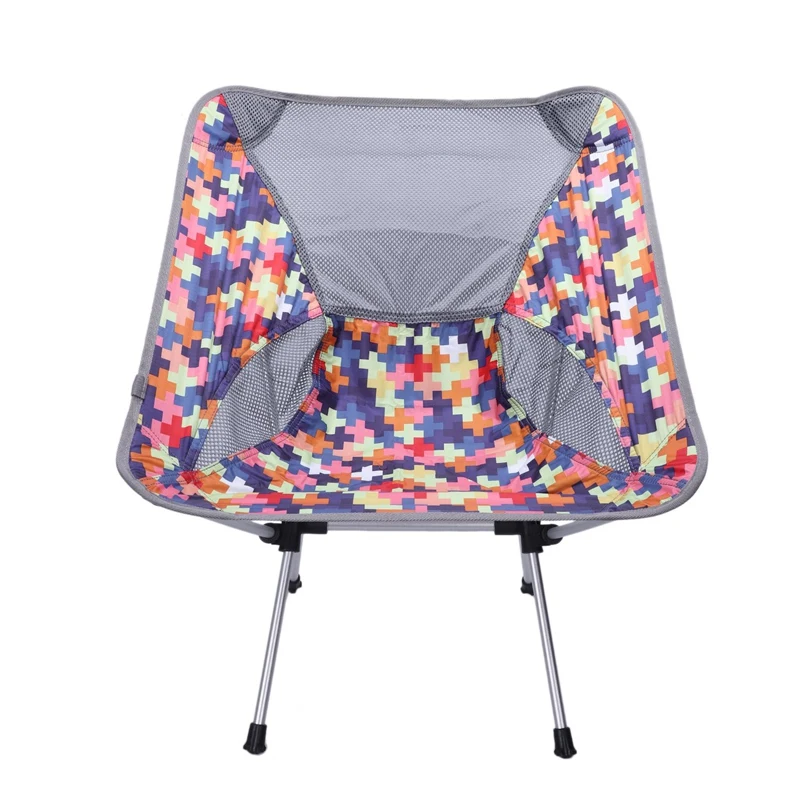 

Portable Outdoor Folding Moon Chair Camping Chairs Beach Fishing Ultralight Chair Carry Bag