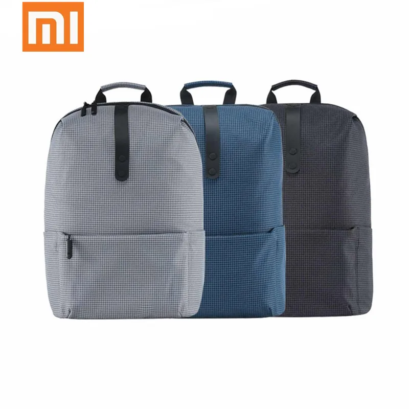 Xiaomi модный школьный рюкзак для девочек и мальчиков, прочный рюкзак из полиэстера для путешествий, походные сумки, костюм для 15,6 дюймового ноутбука