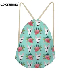 Coloranimal Cute Dog Bull Terrier Canvas Drawstring Bag Multicolors Backpacks Casual Travel Bags Funny Dog Teenagers Mochilas Coloranimal Cute Dog Bull Terrier Canvas Drawstring Bag Multicolors Backpacks Casual Travel Bags Funny Dog Teenagers Mochilas
