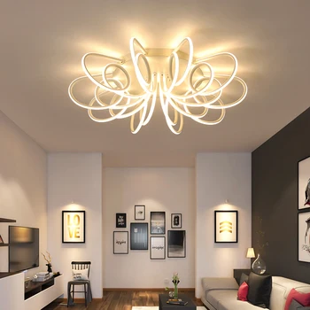 

NEW Modern LED Chandeliers For Living Room Bedroom Diningroom Fixture Chandelier Ceiling lamp Dimming home lighting luminarias