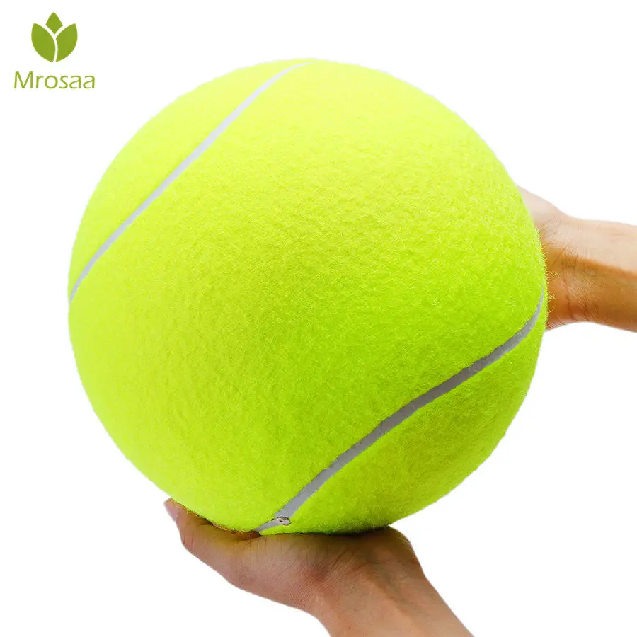 

Mrosaa 24CM Giant Tennis Ball Dog Toys Chewing Sport Outdoor Game Throw Run Fetch Rubber Balls Pet Dog Cat Puppy New Toys Ball