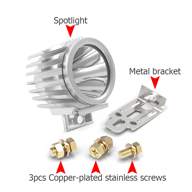 Motorcycle LED Spotlight 6W 1000Lm (15)