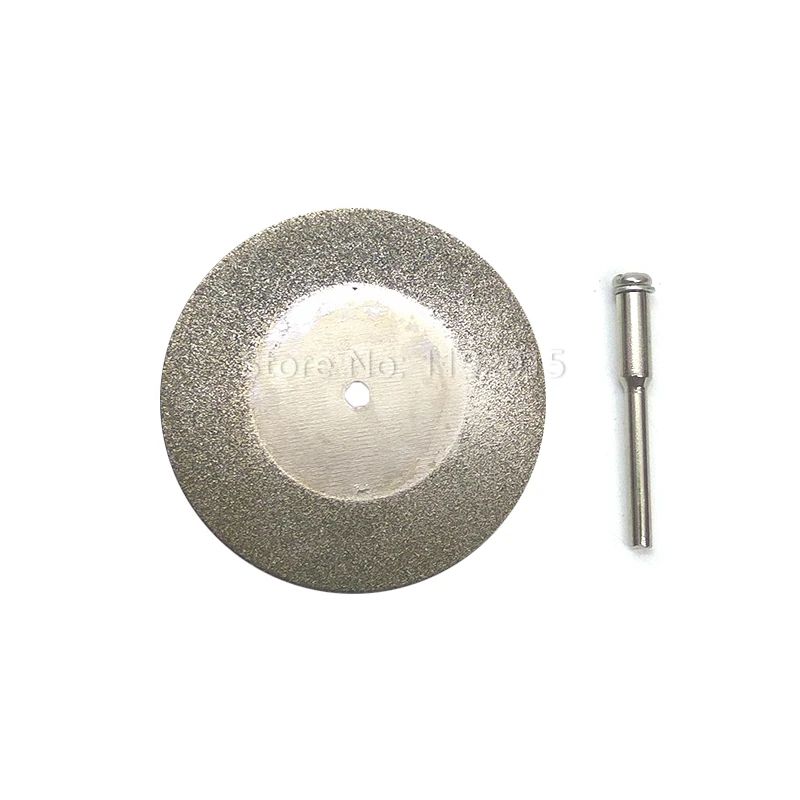 Ztdplsd 10 шт. 50 мм Diamond Режущие диски серебро Резка диски + 2 шт. 3 мм подключения хвостовиком для DREMEL дрель fit роторный инструмент