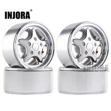 INJORA-jante classique en métal à billes 1.9, 4 pièces, pour chenille de roche RC Traxxas TRX4 Bronco Axial SCX10 90046 AXI03007 D90