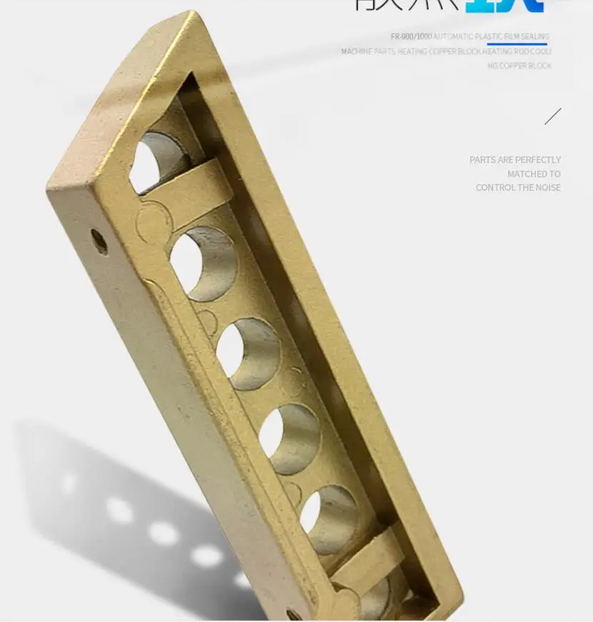 FR-900/1000 автоматическая пластиковая пленка запайки аксессуары Отопление медный блок Отопление стержня охлаждение медь блок